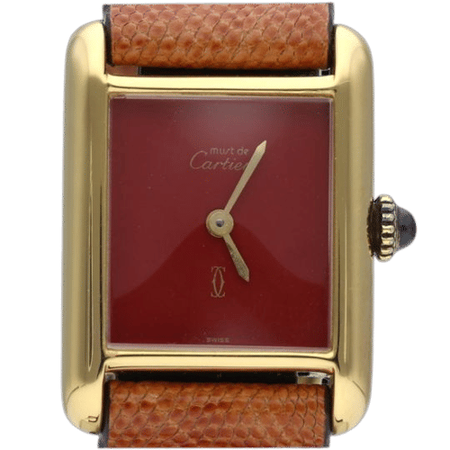 Montre Cartier Montre Tank Vermeil 58 Facettes MT43392