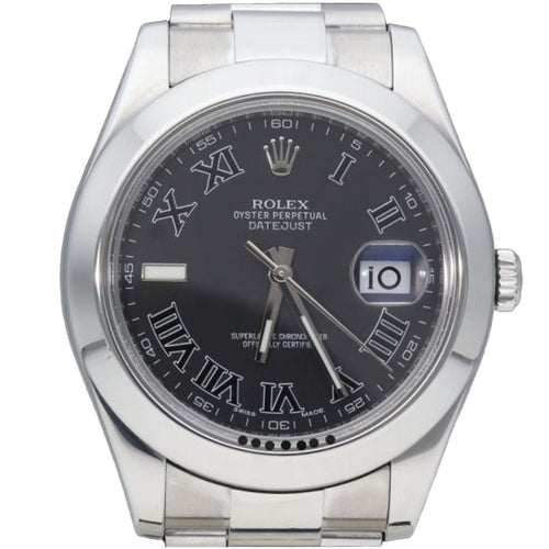 Montre Rolex Montre Datejust Ii 41 Black Roman Dial 58 Facettes MT42276