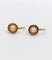 Boucles d'oreilles Dormeuses fleurs antiques en or 18k et perles (circa 1900) 58 Facettes A06493