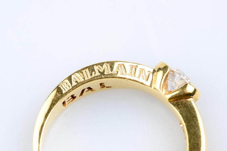 Bague 60 Bague BALMAIN  or jaune diamant 58 Facettes BG31200172-107