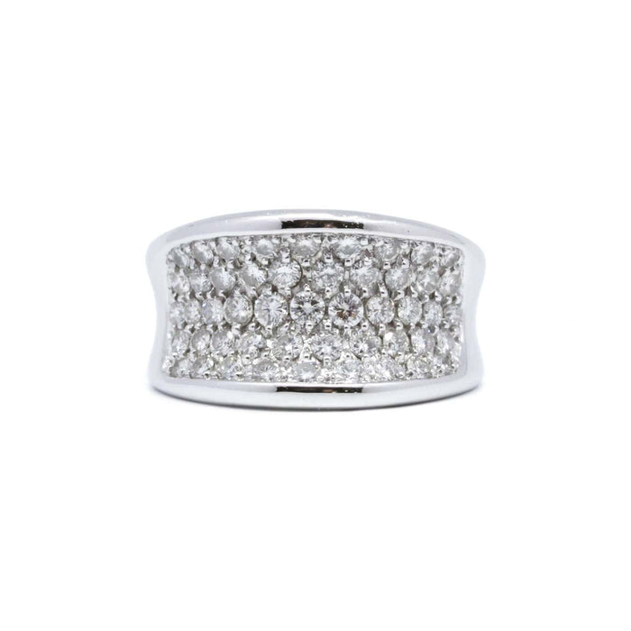 Bague 53 Bague or blanc diamants 58 Facettes 220451R