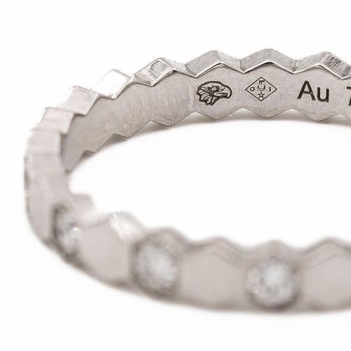 Chaumet Bague Alliance Bee my Love Or blanc Diamant