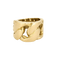 Bague gourmette en or jaune
