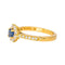 Bague 51 Tiffany&Co Bague Marguerite   Or jaune Saphir, Diamant 58 Facettes 4564998CN