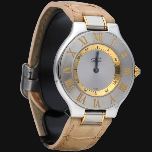 Montre Cartier Montre Must 21 Or Jaune 18K / Acier 58 Facettes MT40156
