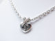 Collier collier CHAUMET pendentif coeur lien diamant or blanc chaine 40cm 58 Facettes 271718