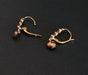 Earrings Leverback earrings adorned with stones, Rose Gold 58 Facettes