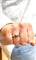 Bague 54 Bague jonc or blanc 18 carats perle de Tahiti et diamants 58 Facettes