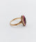 Bague 49 Bague marquise antique en or rose 18k et diamants taille rose rubis 58 Facettes A06448