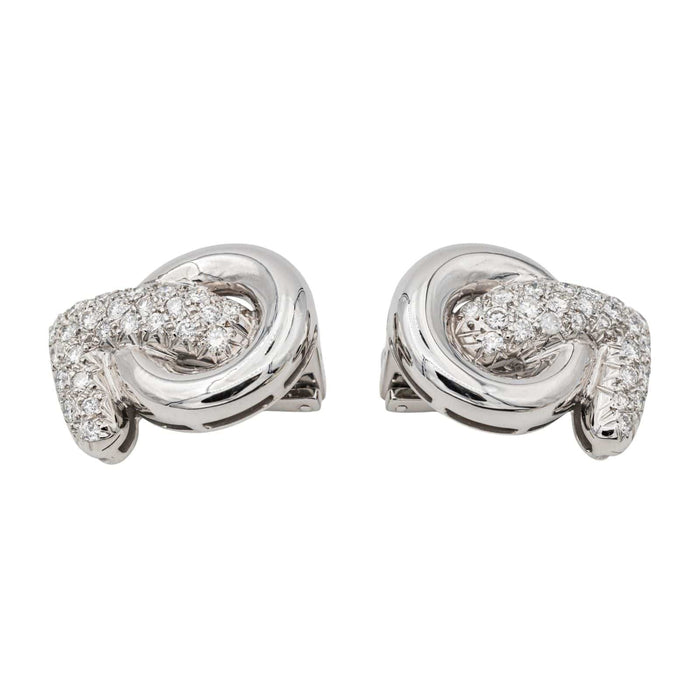 Boucles d'oreilles Boucles d'oreilles Clip Or blanc Diamant 58 Facettes 3662241RV