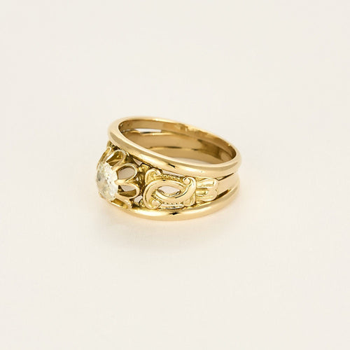 Bague 51 Bague en or jaune et diamant 58 Facettes DIE1633