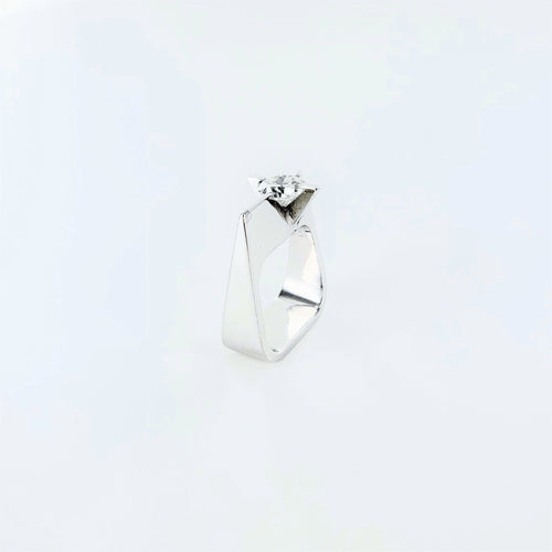 Bague Bague Jean VENDÔME "Satellite" or gris et diamant 58 Facettes