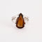 Bague Bague Poire or blanc grenat 58 Facettes LP1104/14