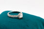 Bague or blanc, diamant et pavage diamants