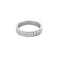 Bague 54 Bague jonc en or blanc et diamants 58 Facettes GU291