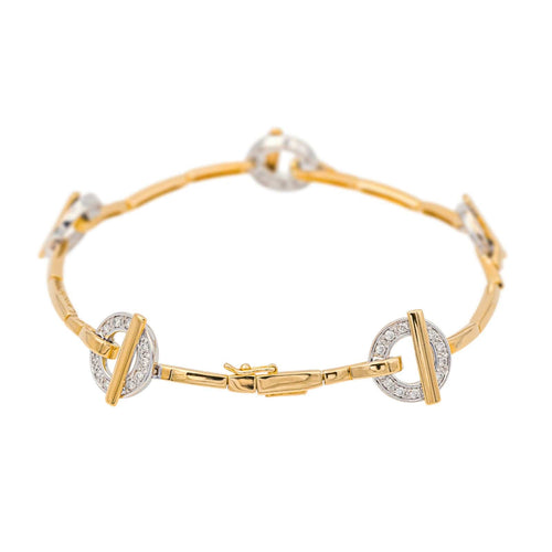 Bracelet Guy Laroche Bracelet  Or jaune, Or blanc Diamant 58 Facettes 4226567CN