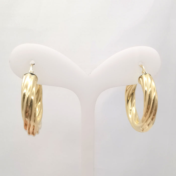 Boucles d'oreilles créole en or