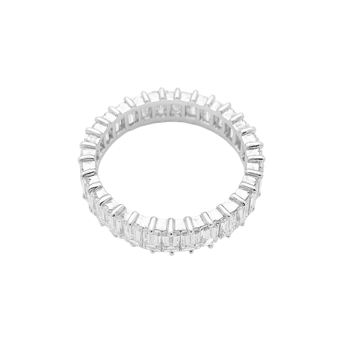 Bague 54 Alliance tour complet, diamants baguettes. 58 Facettes 34755