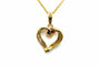 Pendentif Pendentif contemporain or jaune serti de saphirs et de diamants taille brillant (+-0.057ct) 58 Facettes 22985