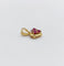 Pendentif Pendentif cœur vintage or jaune, or blanc, rubis et diamants 58 Facettes A05871