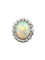 Bague 52 Bague vintage or blanc 18K, opale et diamants 58 Facettes