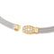 Collier Fred Collier  Force 10  Or jaune, Acier Diamant 58 Facettes 4345688RV
