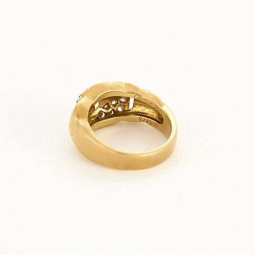 CARTIER - BERGAME - Bague en or jaune et diamants