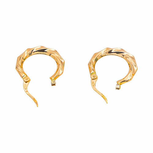 Boucles d'oreilles Créoles  Or rose