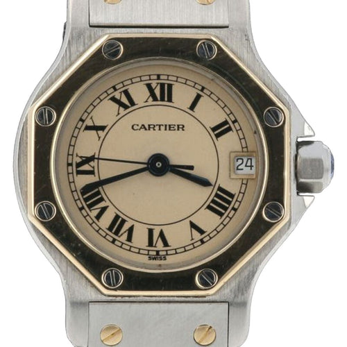 Montre Montre Cartier Santos Ronde Octogonale PM 58 Facettes MT42290
