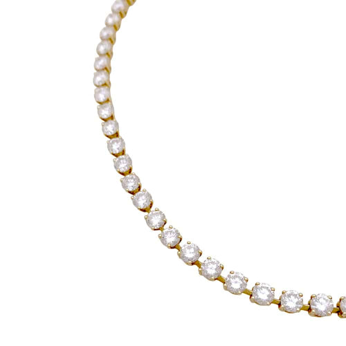 Collier Collier rivière Cartier, or jaune et diamants. 58 Facettes 35138