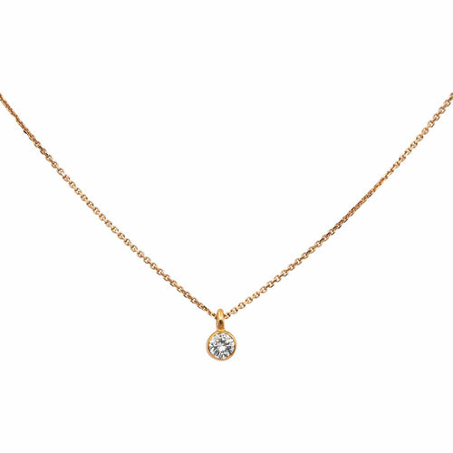 Collier Or rose Diamant