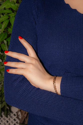 Bracelet Maille américaine Or rose