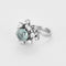 Bague 54,5 Bague en or blanc, aigue marine et diamants 58 Facettes B250583