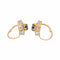 Boucles d'oreilles Boucles d'oreilles Dormeuses Or rose, Or jaune, Platine Saphir, Diamant 58 Facettes 4801530CN