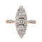 Bague 55 Bague  Marquise Or rose, Or blanc Diamant 58 Facettes 4145050CN