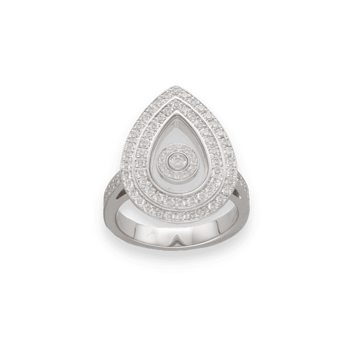 Bague 51 Bague Chopard Happy Diamonds – Or Gris 18k – 0.80 ct Diamants – Vers 2000 – Taille 51 58 Facettes FB10795