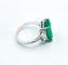 Bague 52 Bague exceptionnelle émeraude et diamants trapèzes 58 Facettes