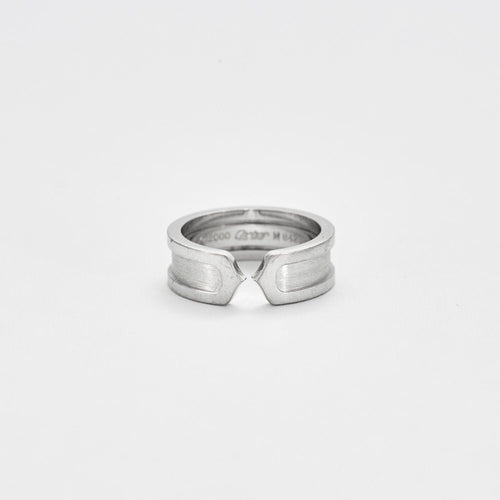 Bague 51 Bague C de Cartier or blanc 58 Facettes