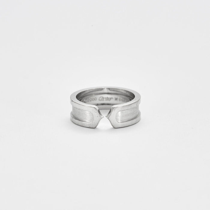 Bague CARTIER - Bague ouverte C de Cartier or gris 58 Facettes