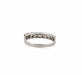 Bague Demi-alliance en diamants or blanc 58 Facettes