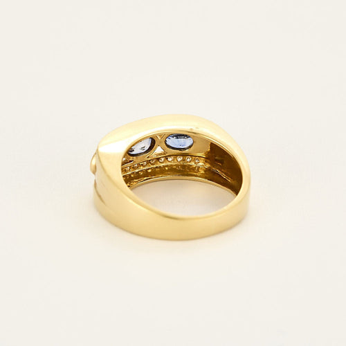 Bague 52,5 Bague en or jaune, saphirs et diamants 58 Facettes BIA1043X2