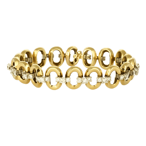 Bracelet Bracelet en Or jaune & blanc 18k 58 Facettes LEN1777