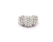 Bague Bague en or blanc sertie de diamants pavés (0,60 ct). 58 Facettes 4719