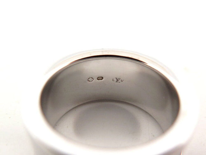 Bague 49 bague LOUIS VUITTON clous creux gm or blanc 18k & diamants 58 Facettes 267036