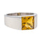 Bague 53 Cartier Bague Solitaire  Or blanc Citrine 58 Facettes 3451512RV