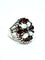 Bague 63 Bague Argent, Nacre Et Grenats 58 Facettes