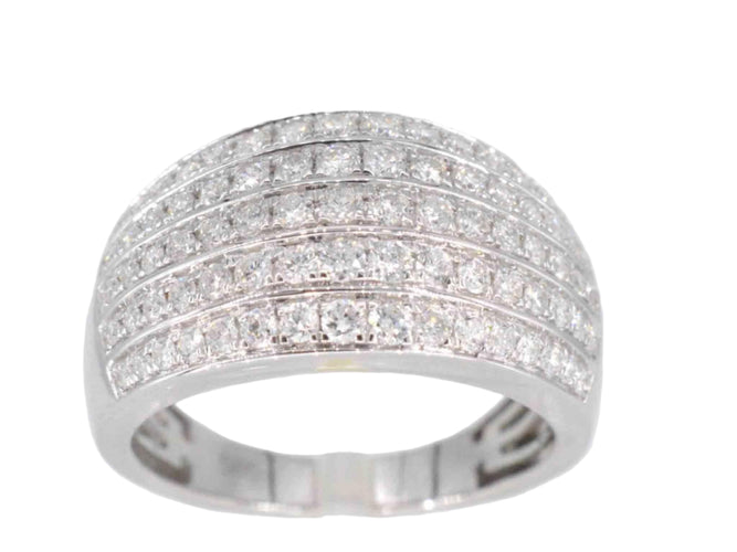 Bague 54 Bague en or blanc avec diamants 58 Facettes 2083