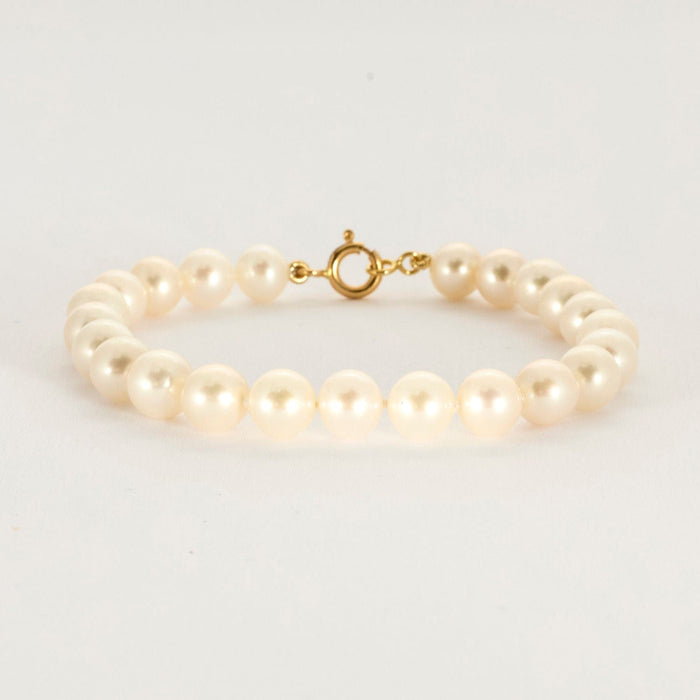 Bracelet or jaune perles