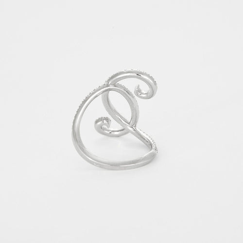 Bague 54 Bague or blanc diamants 58 Facettes 3131598