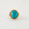 Bague turquoise, or rose